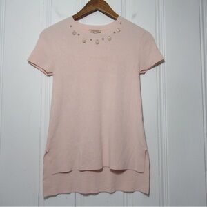 Espada Pink Rose Embellished Top Size 2